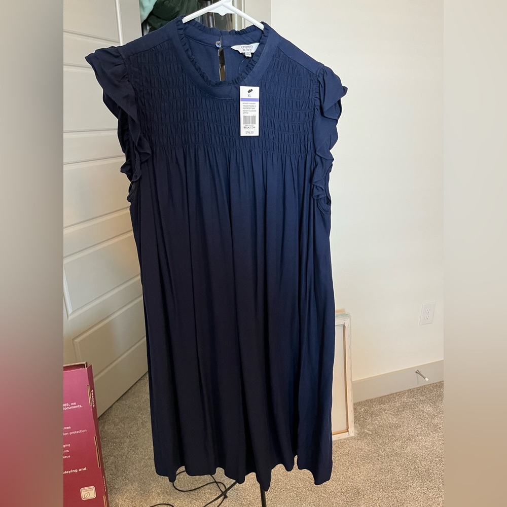Crown & Ivy Navy Shift Dress